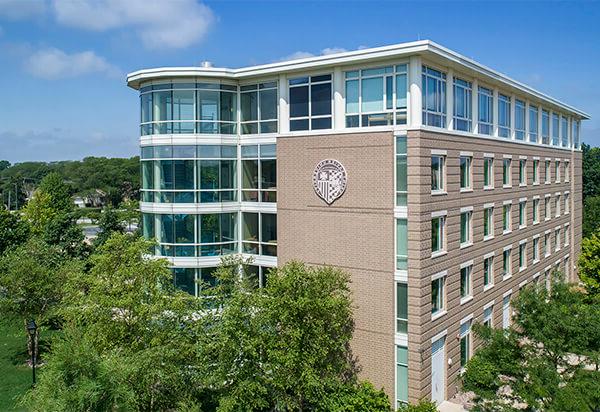 Aerial view of O'Brien Hall